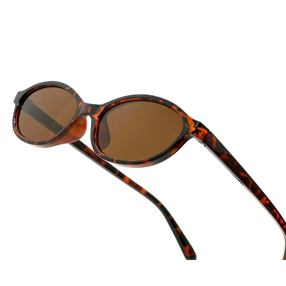 Oval‎ Tortoiseshell Sunglasses Brown Lens Fashion Eyewear Women Lentes Mujeres